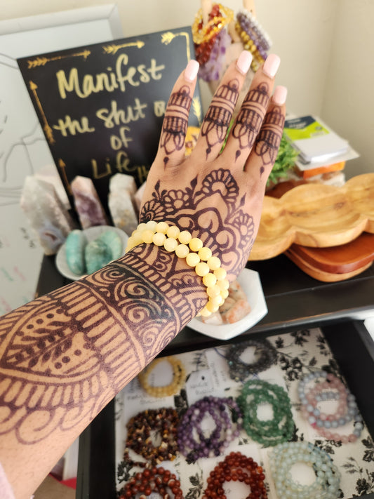 Caribbean Calcite Bracelet 8.5MM