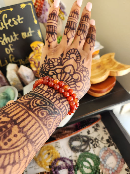 Carnelian Bracelet 8MM