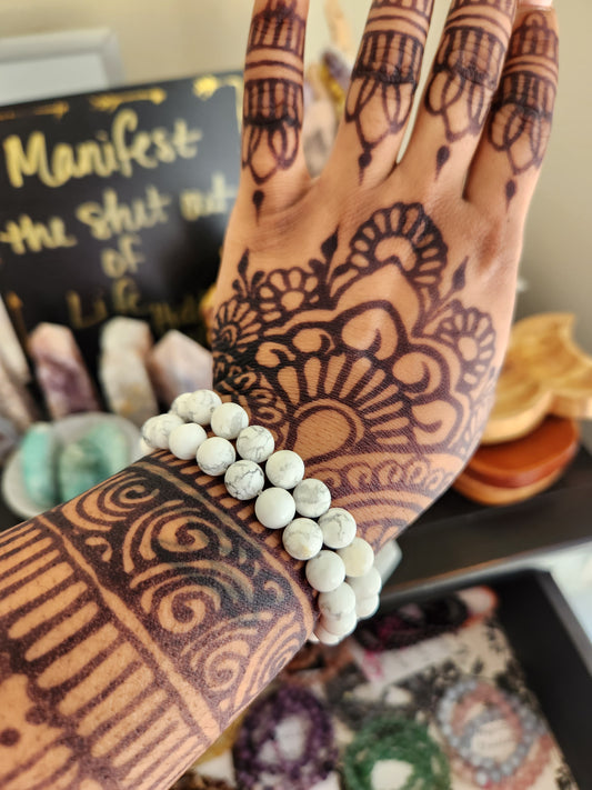 Howlite Bracelet 9MM
