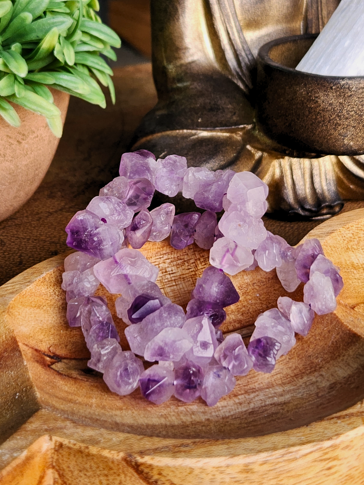 Amethyst Chip Bracelet