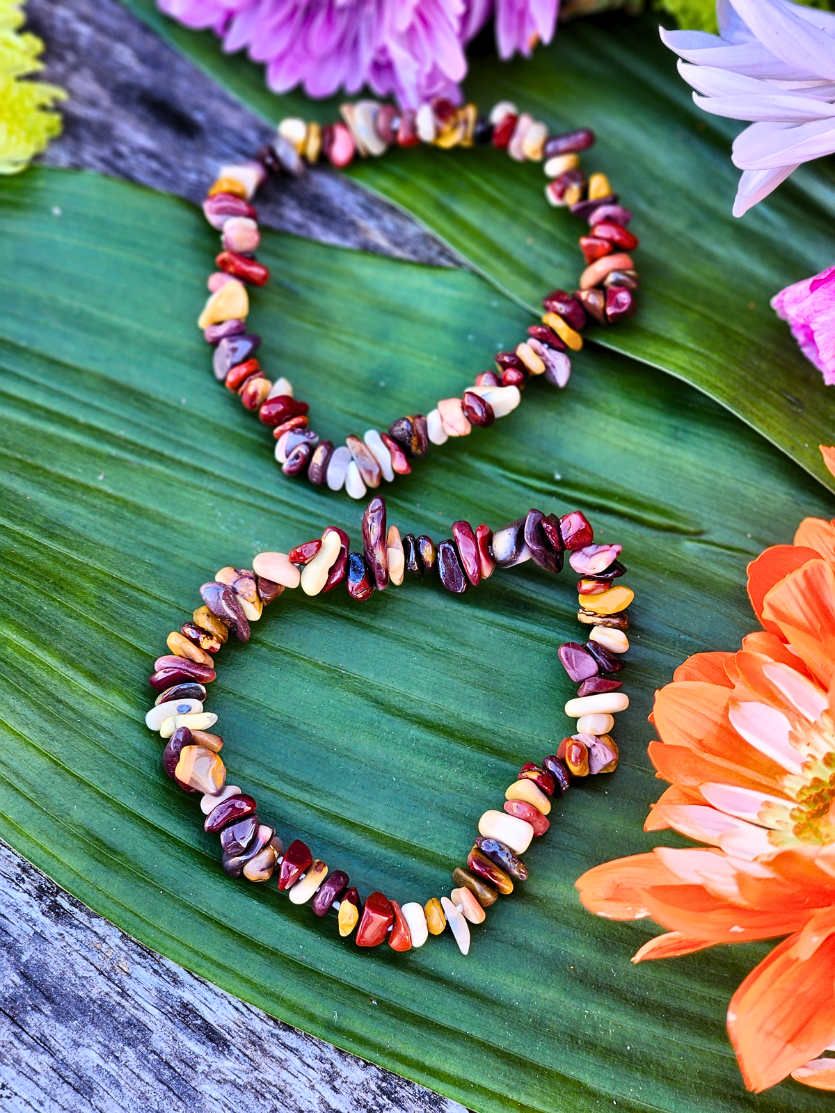 Mookaite Jasper Chip Bracelet