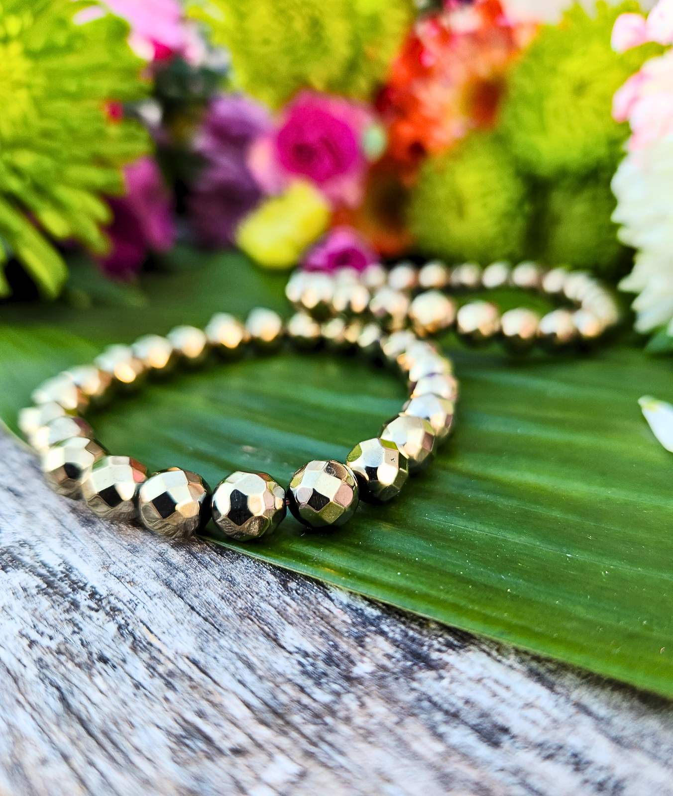 Pyrite Bracelet 7.5MM