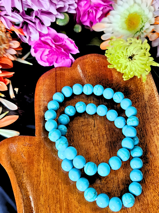 Blue Howlite Bracelet 9MM