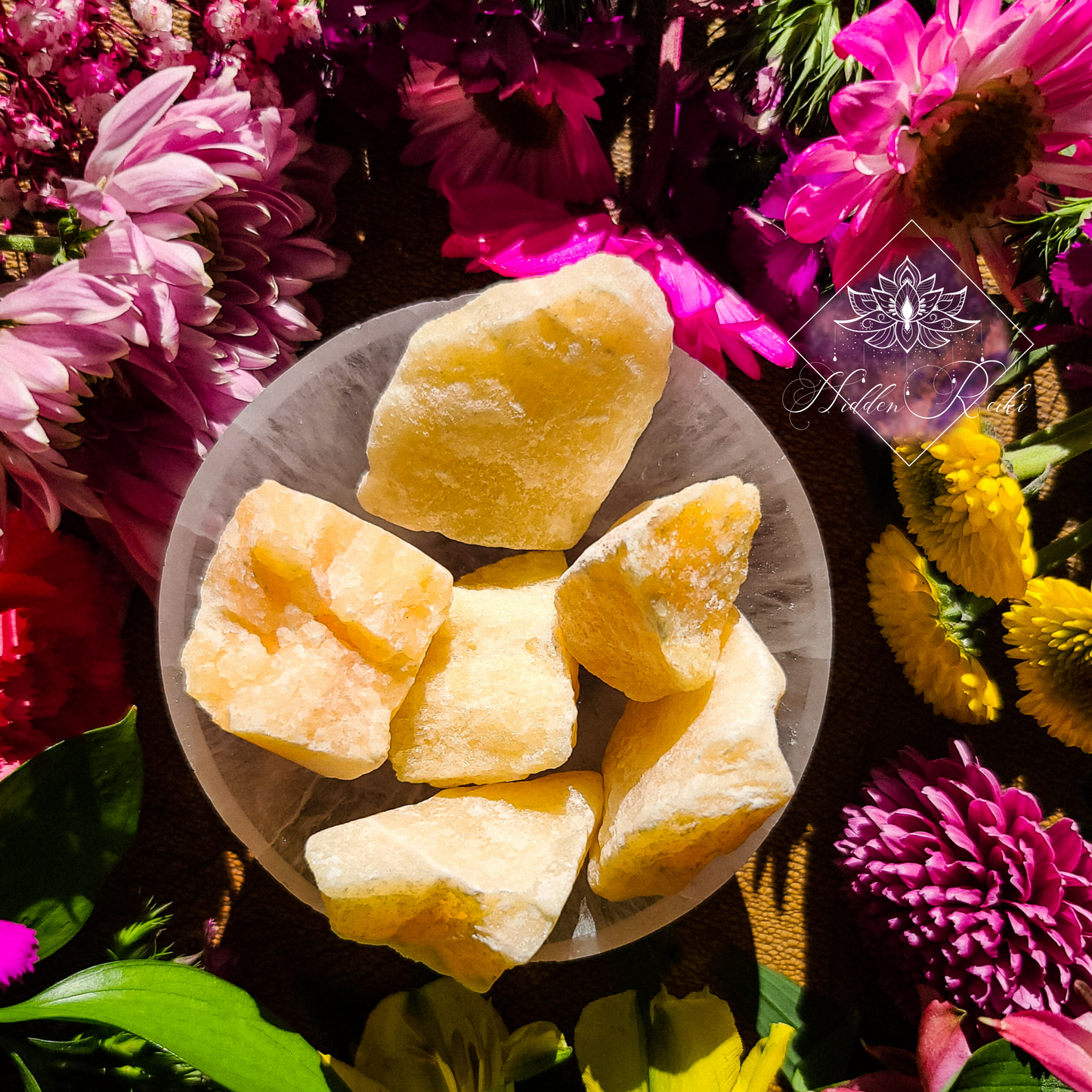 Natural Raw Yellow Calcite