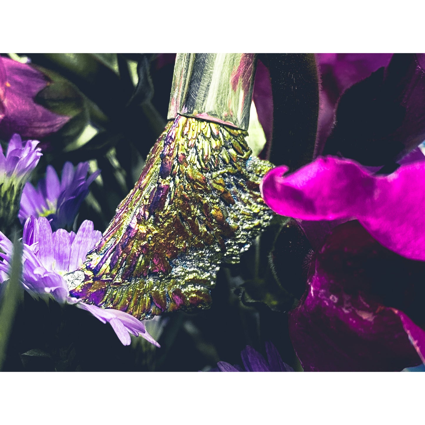 Titanium Treated Black Tourmaline Pendant