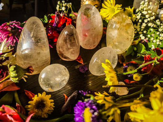 Clear Quartz Palm Stone