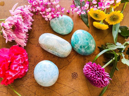 Amazonite Palm Stone