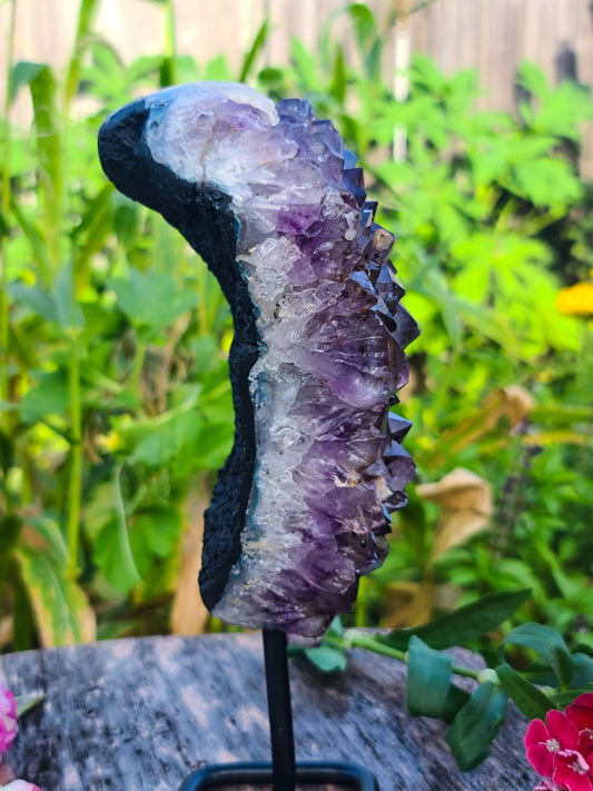 Amethyst Cluster with a Stand