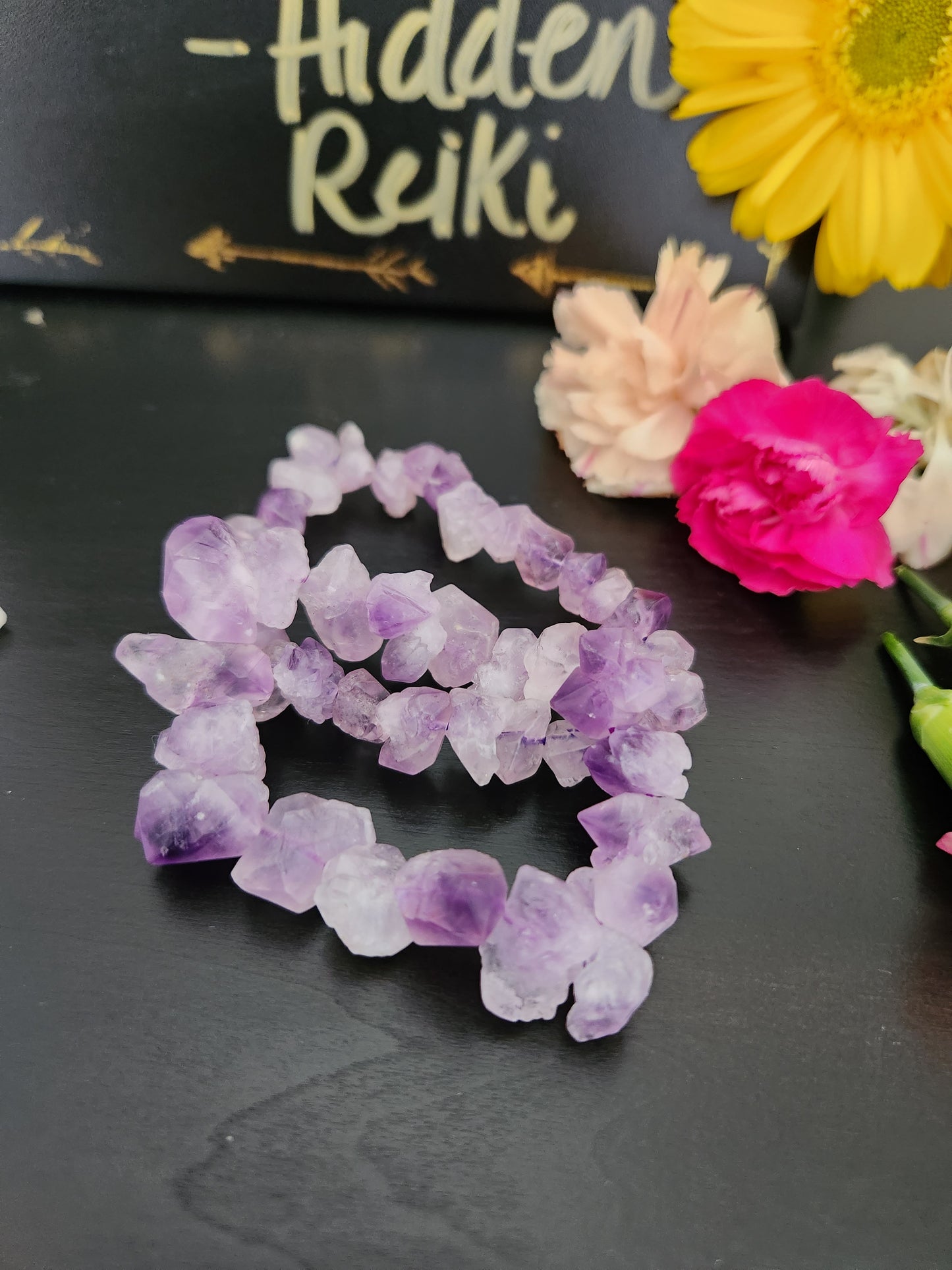 Amethyst Chip Bracelet
