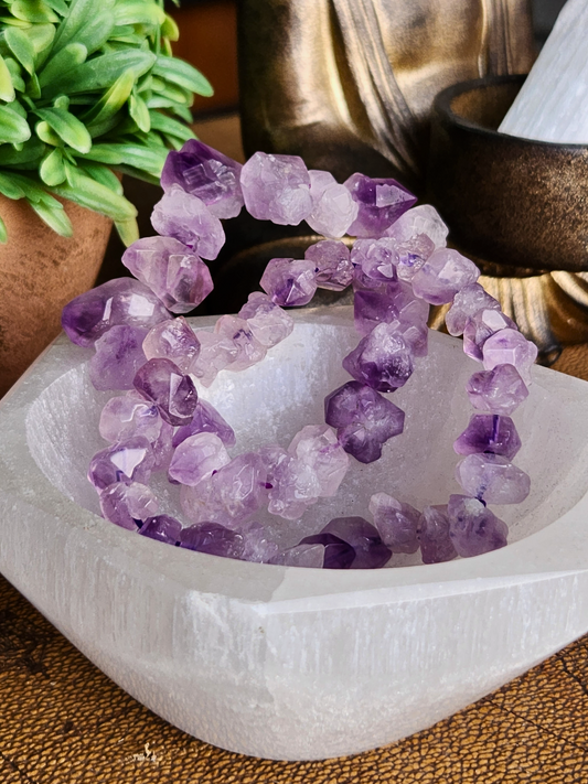 Amethyst Chip Bracelet