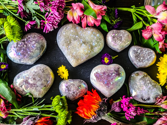 Angel Aura Quartz Heart