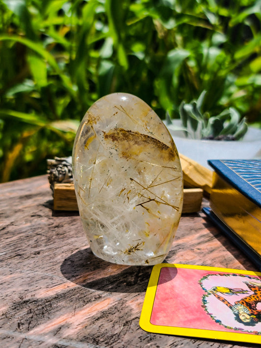 Clear Quartz Palm Stone